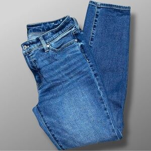 Talbots Womens Slim Ankle Jeans Sz 4 Culver Wash Stretch Denim Blue 28 Inseam